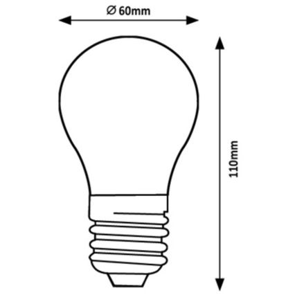 Rabalux - LED Žárovka A60 E27/4W/230V 4000K Energetická třída A