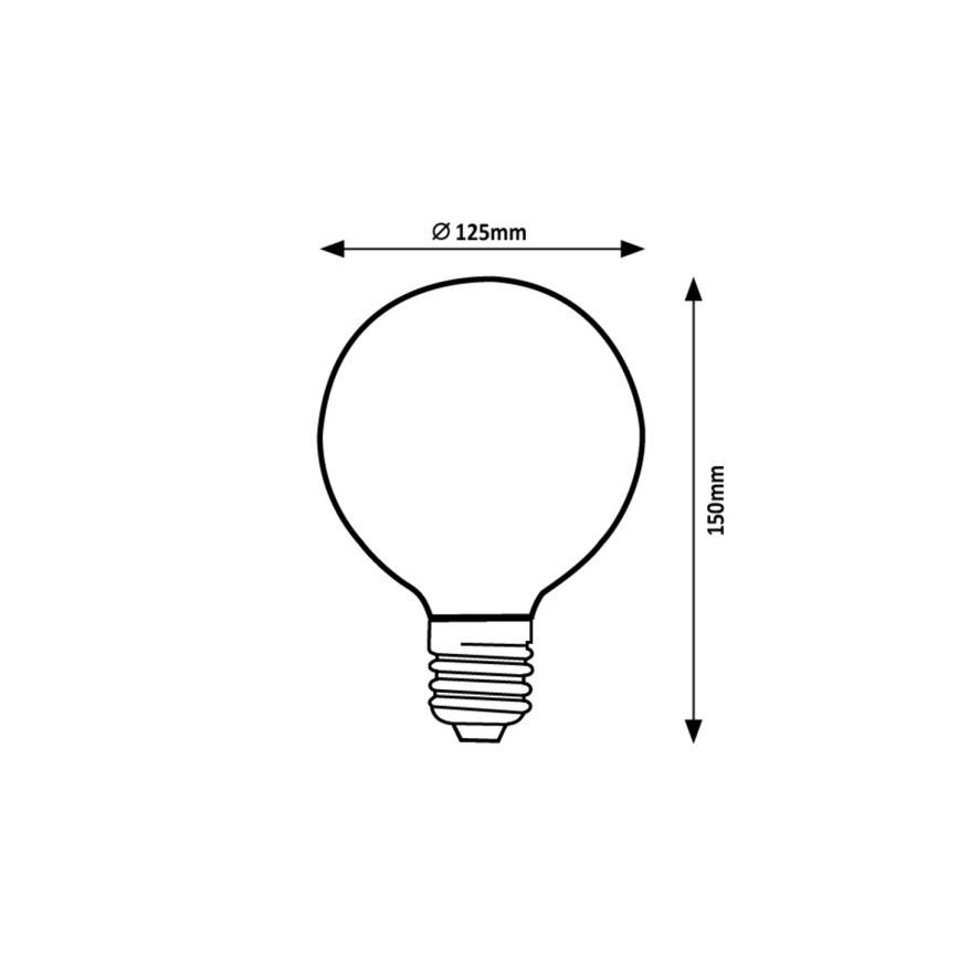 Rabalux - LED Žárovka G125 E27/5W/230V 1800K