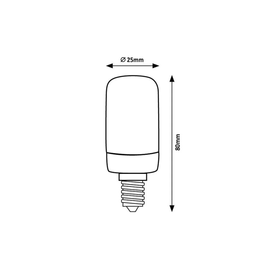 Rabalux - LED Žárovka T25 E14/4W/230V 3000K