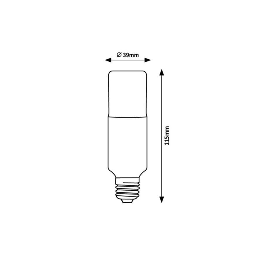 Rabalux - LED Žárovka SMD T39 E27/9W/230V 3000K