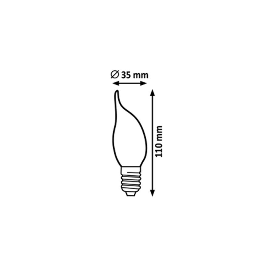 Rabalux - LED Žárovka FILAMENT CF35 E14/4W/230V 2700K
