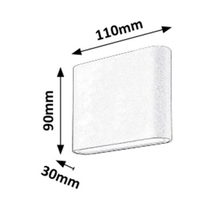 Rabalux - LED Venkovní nástěnné svítidlo 2xLED/3W/230V IP54 3000K