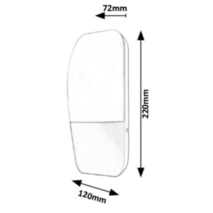 Rabalux - LED Venkovní nástěnné svítidlo LED/10W/230V IP65 800lm 4000K