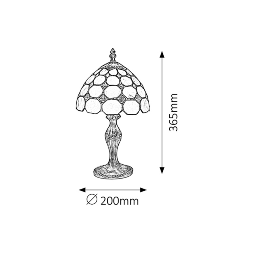 Rabalux - Tiffany vitrážová stolní lampa 1xE14/40W/230V