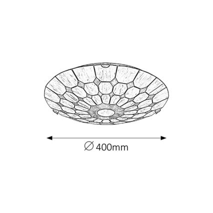 Rabalux - Tiffany vitrážové stropní svítidlo 2xE27/60W/230V pr. 40 cm