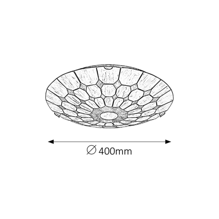Rabalux - Tiffany vitrážové stropní svítidlo 2xE27/60W/230V pr. 40 cm