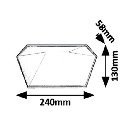 Rabalux - LED Venkovní nástěnné svítidlo LED/10W/230V IP65