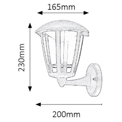 Rabalux - LED Venkovní nástěnné svítidlo LED/8W/230V IP44