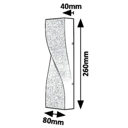 Rabalux - LED Venkovní nástěnné svítidlo LED/11W/230V IP65