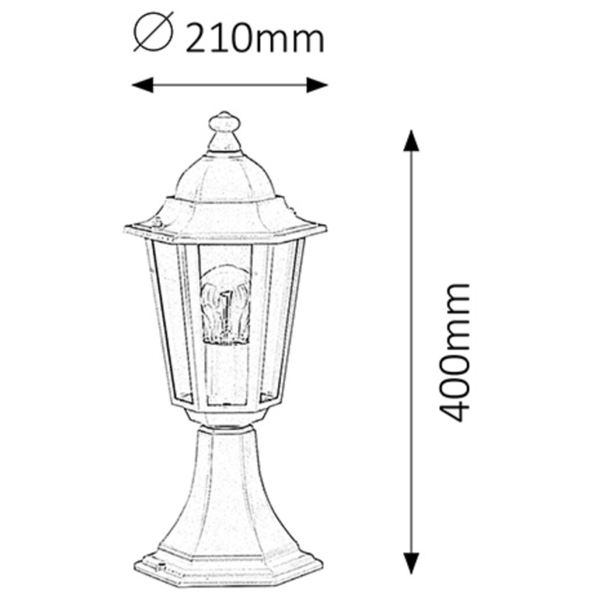 Rabalux - Venkovní lampa 1xE27/60W/230V