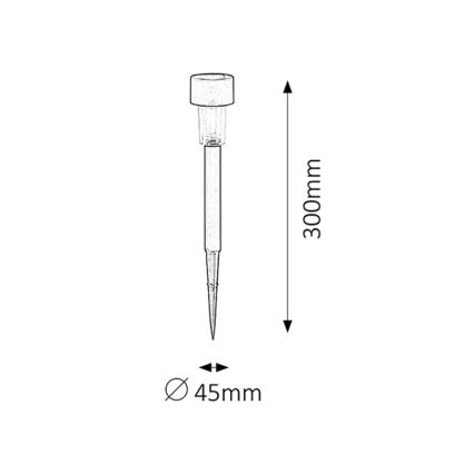 Rabalux - Solární svítidlo LED/0,1W/1,2V IP44