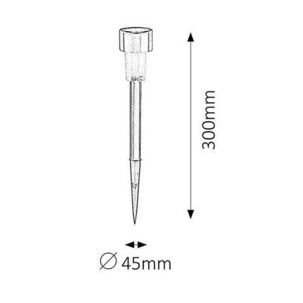 Rabalux - LED Solární osvětlení 1xLED/0,1W/1xNi-MH IP44