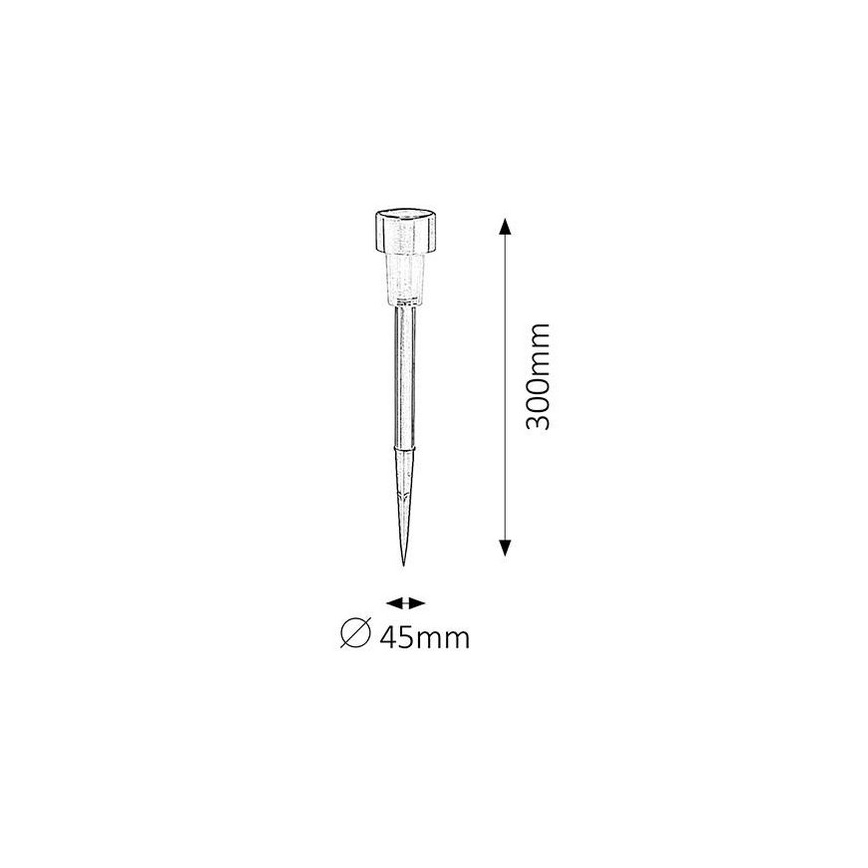 Rabalux - LED Solární osvětlení 1xLED/0,1W/1xNi-MH IP44