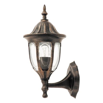 Rabalux - Venkovní nástěnné svítidlo 1xE27/60W/230V IP43 zlatá/patina/černá