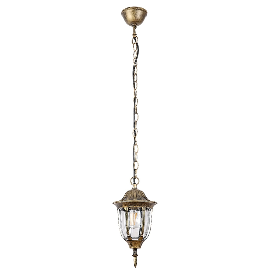 Rabalux - Venkovní lustr 1xE27/60W/230V IP43 zlatá/patina/černá