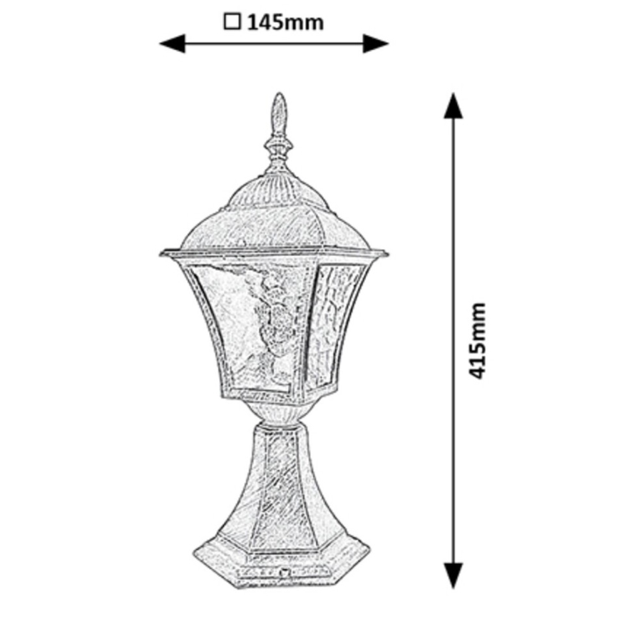 Rabalux - Venkovní lampa 1xE27/60W/230V IP43