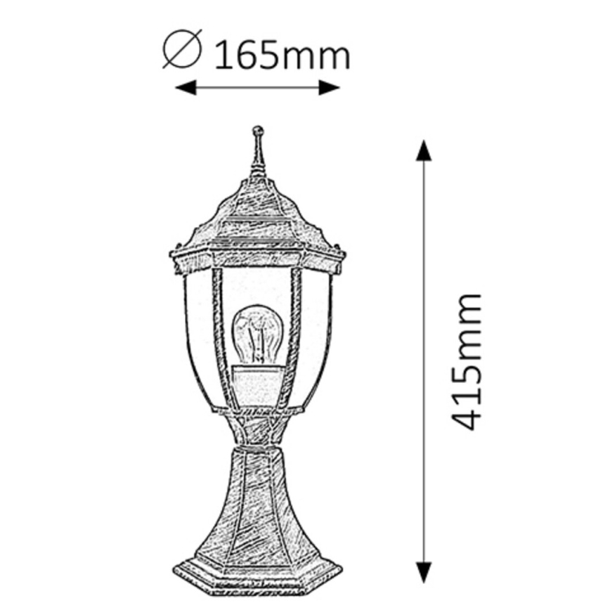 Rabalux - Venkovní lampa 1xE27/60W/230V
