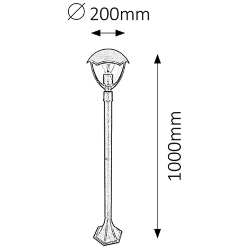 Rabalux - Venkovní lampa 1xE27/40W/230V IP44
