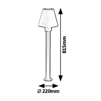 Rabalux - Venkovní lampa FAVARA 1xE27/14W/230V IP44