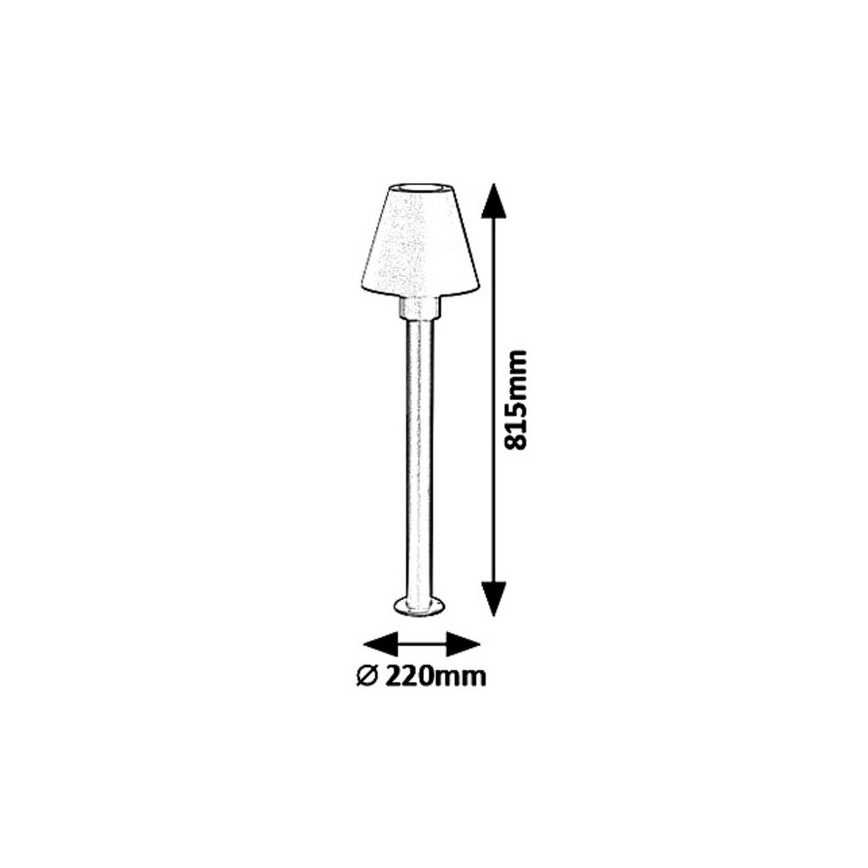 Rabalux - Venkovní lampa FAVARA 1xE27/14W/230V IP44