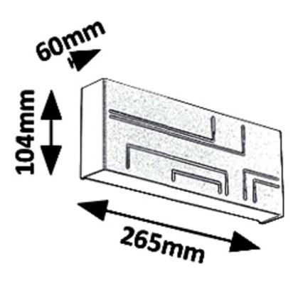 Rabalux - LED Venkovní nástěnné svítidlo LED/12W/230V IP65