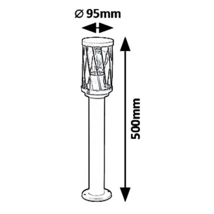 Rabalux - Venkovní lampa 1xE27/40W/230V IP44