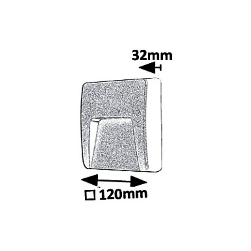 Rabalux - LED Venkovní nástěnné svítidlo LED/3W/230V IP65