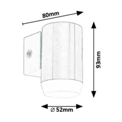 Rabalux - LED Venkovní nástěnné svítidlo LED/4W/230V IP44