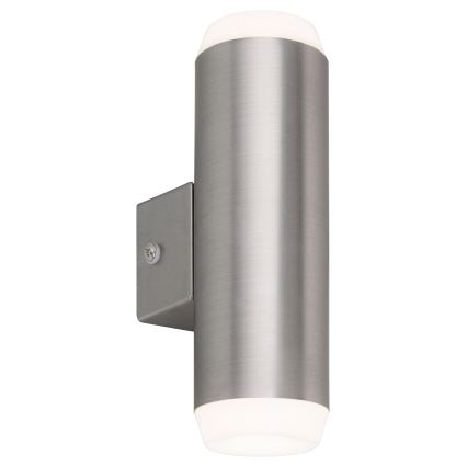 Rabalux - LED Venkovní nástěnné svítidlo 2xLED/4W/230V saténový matný chrom IP44