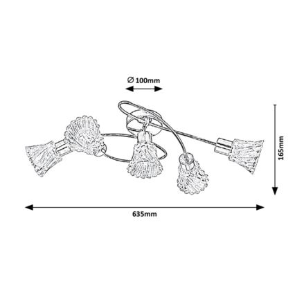 Rabalux - Bodové svítidlo 5xE14/40W/230V