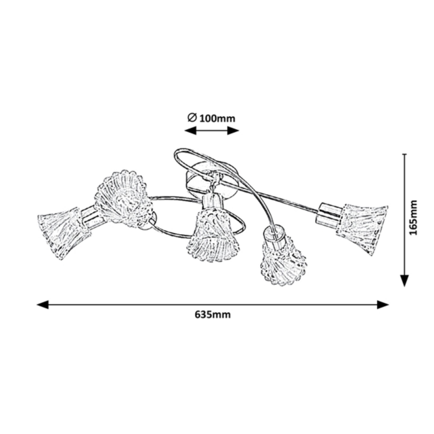 Rabalux - Bodové svítidlo 5xE14/40W/230V