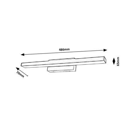 Rabalux - LED Koupelnové nástěnné svítidlo LED/12W/230V IP44