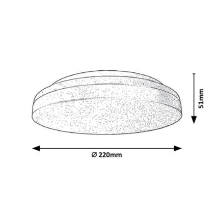 Rabalux - LED Koupelnové stropní svítidlo LED/18W/230V IP54 3000K/4000K/6000K