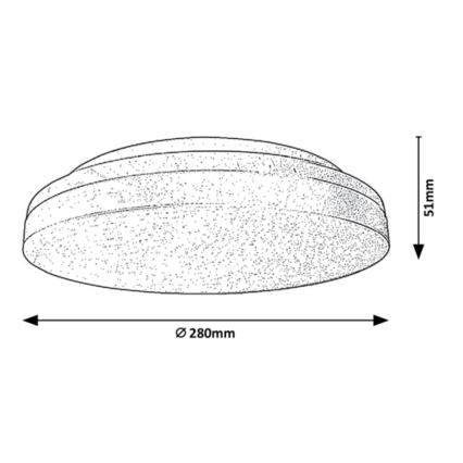 Rabalux - LED Koupelnové stropní svítidlo LED/24W/230V IP54 3000K/4000K/6000K