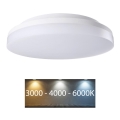 Rabalux - LED Koupelnové stropní svítidlo LED/24W/230V IP54 3000K/4000K/6000K pr. 28 cm