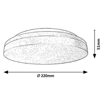 Rabalux - LED Koupelnové stropní svítidlo s pohybovým senzorem LED/18W/230V IP54 3000K/4000K/6000K pr. 22 cm