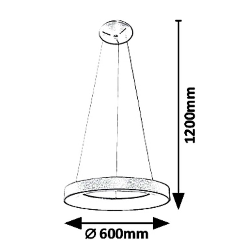 Rabalux - LED Lustr na lanku CARMELLA LED/50W/230V