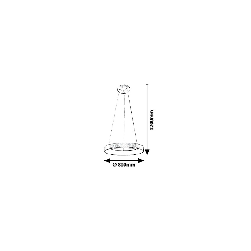 Rabalux - LED Lustr na lanku CARMELLA LED/80W/230V pr. 80 cm