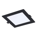 Rabalux - LED Podhledové svítidlo LED/12W/230V 3000K 17x17 cm černá