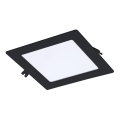 Rabalux - LED Podhledové svítidlo LED/12W/230V 4000K 17x17 cm černá