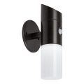 Rabalux - LED RGB Solární nástěnné svítidlo se senzorem LED/1W/3,7V IP44 černá 1200 mAh