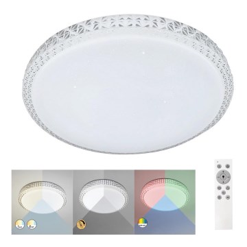 Rabalux - LED RGB Stmívatelné stropní svítidlo LED/24W/230V 3000-6000K + dálkové ovládání pr. 39,5 cm