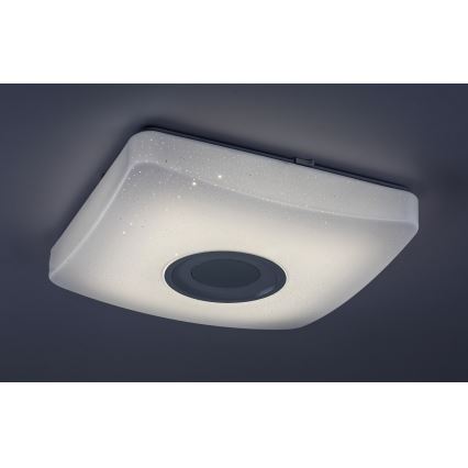 Rabalux - LED RGB Stmívatelné stropní svítidlo s reproduktorem LED/18W/230V 3000-6000K Bluetooth + dálkové ovládání 