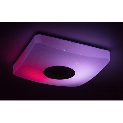 Rabalux - LED RGB Stmívatelné stropní svítidlo s reproduktorem LED/18W/230V 3000-6000K Bluetooth + dálkové ovládání 