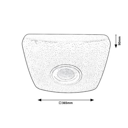 Rabalux - LED RGB Stmívatelné stropní svítidlo s reproduktorem LED/18W/230V 3000-6000K Bluetooth + dálkové ovládání 