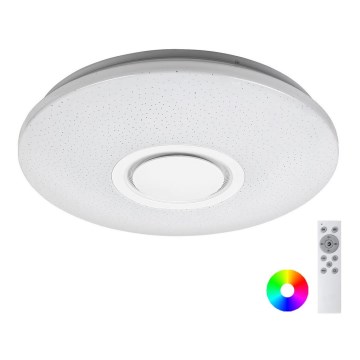 Rabalux - LED RGB Stmívatelné stropní svítidlo s reproduktorem LED/24W/230V Wi-Fi Tuya + dálkové ovládání pr. 40 cm