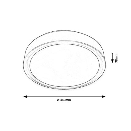 Rabalux - LED RGB Stmívatelné stropní svítidlo se senzorem LED/28W/230V 2700-5000K + dálkové ovládání