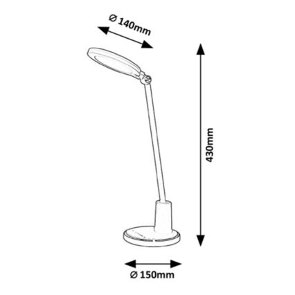 Rabalux - LED Stmívatelná dotyková stolní lampa LED/10W/230V 3000-6000K