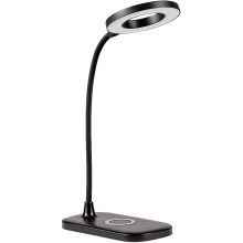 Rabalux - LED Stmívatelná dotyková stolní lampa s bezdrátovým nabíjením LED/5W/5V 2700-6000K černá