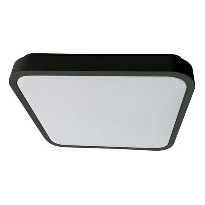 Rabalux - LED Stmívatelné koupelnové stropní svítidlo LED/36W/230V 3000-6000K IP44 42x42 cm černá + dálkové ovládání